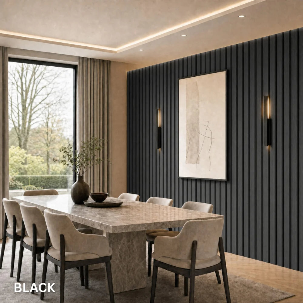 Premium Acoustic Slatted Wall Panel (Multiple Colours)