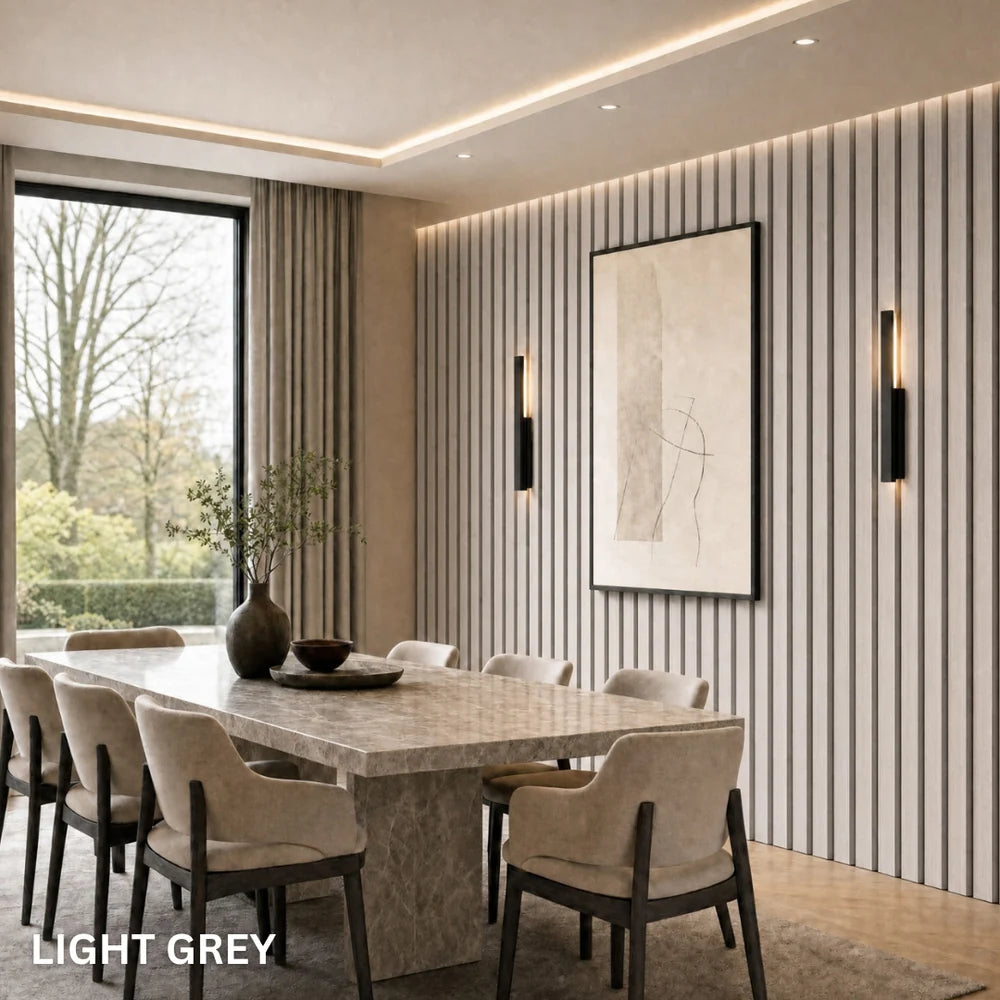 Premium Acoustic Slatted Wall Panel (Multiple Colours)