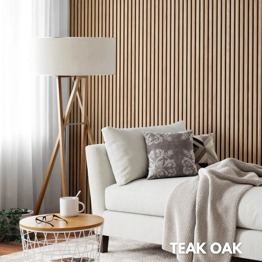 Premium Acoustic Slatted Wall Panel (Multiple Colours)