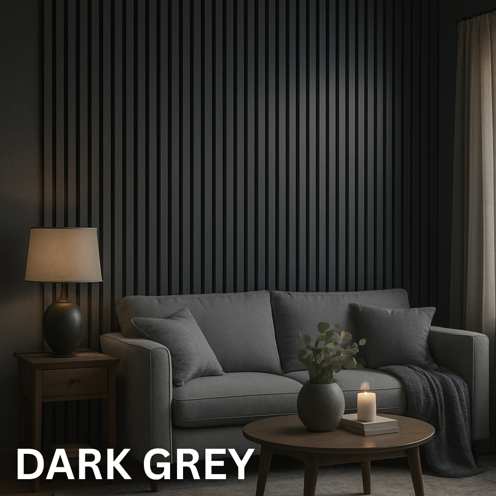 Premium Acoustic Slatted Wall Panel (Multiple Colours)