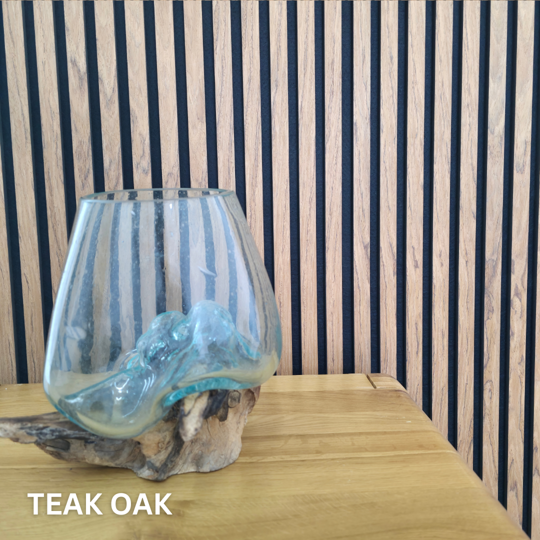 240cm x 60cm Acoustic Slatted Wall Panel (Multiple Colours)