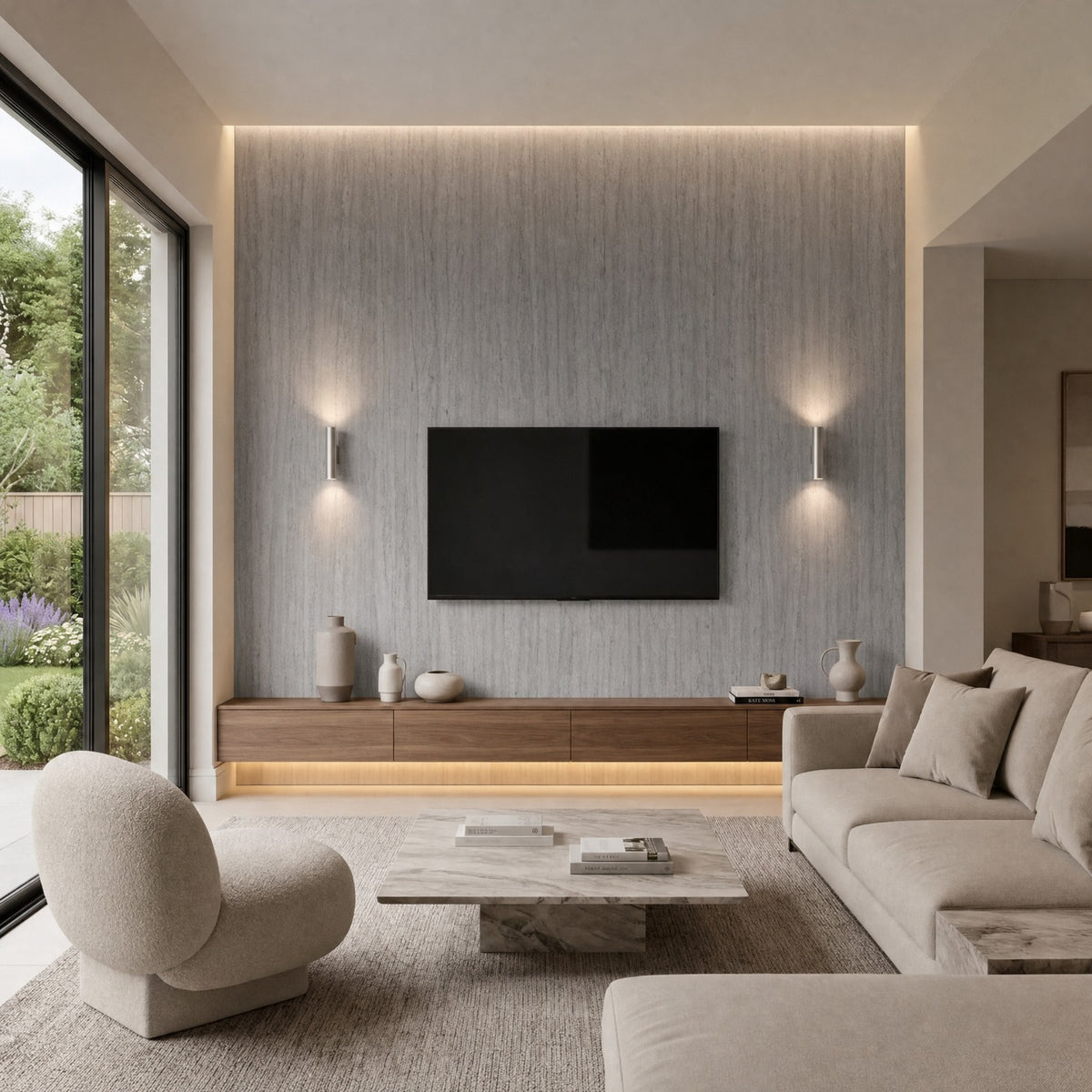 Flexible Stone Wall Panels – 3m × 0.6m – Multiple Colours - Indoor & Outdoor