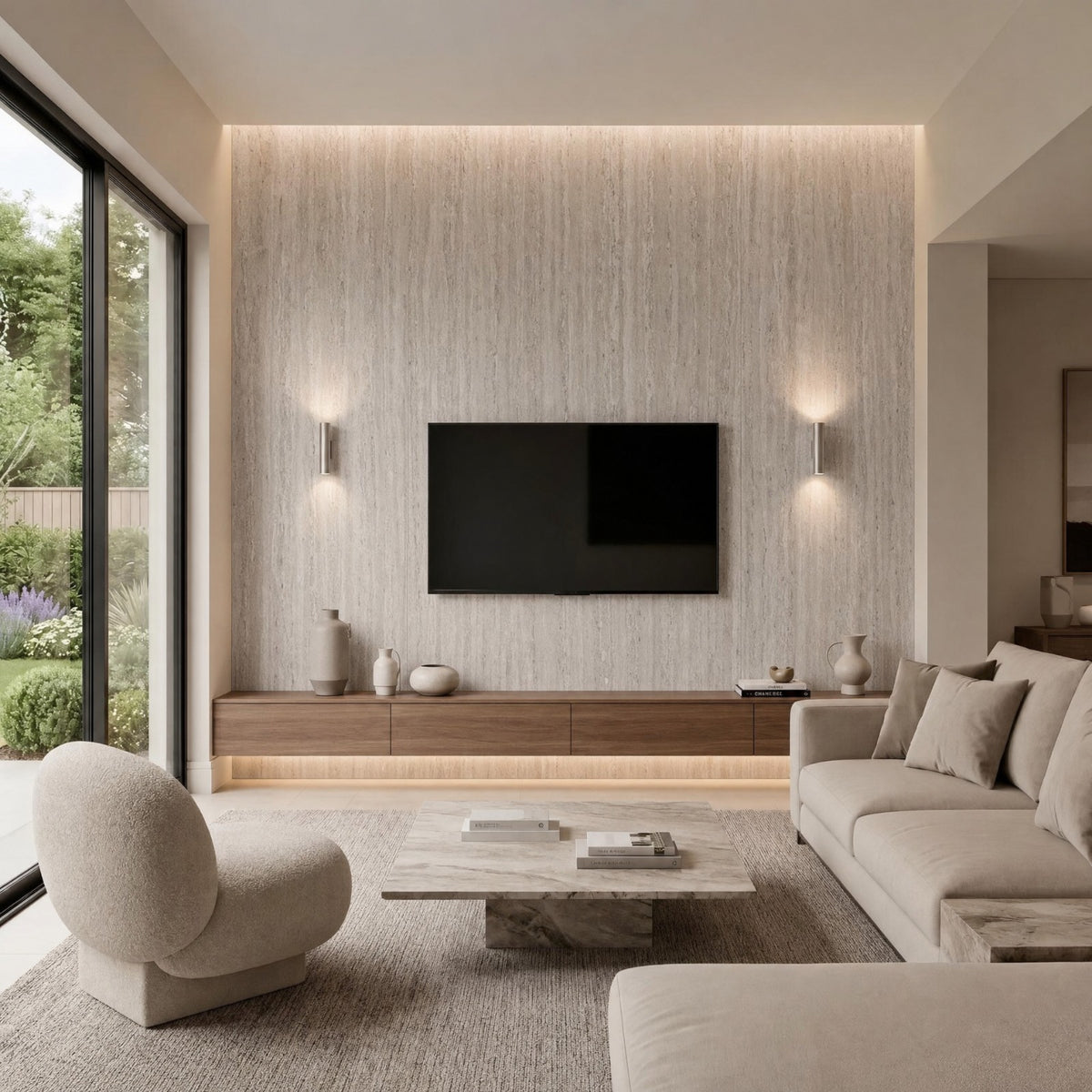 Flexible Stone Wall Panels – 3m × 0.6m – Multiple Colours - Indoor & Outdoor
