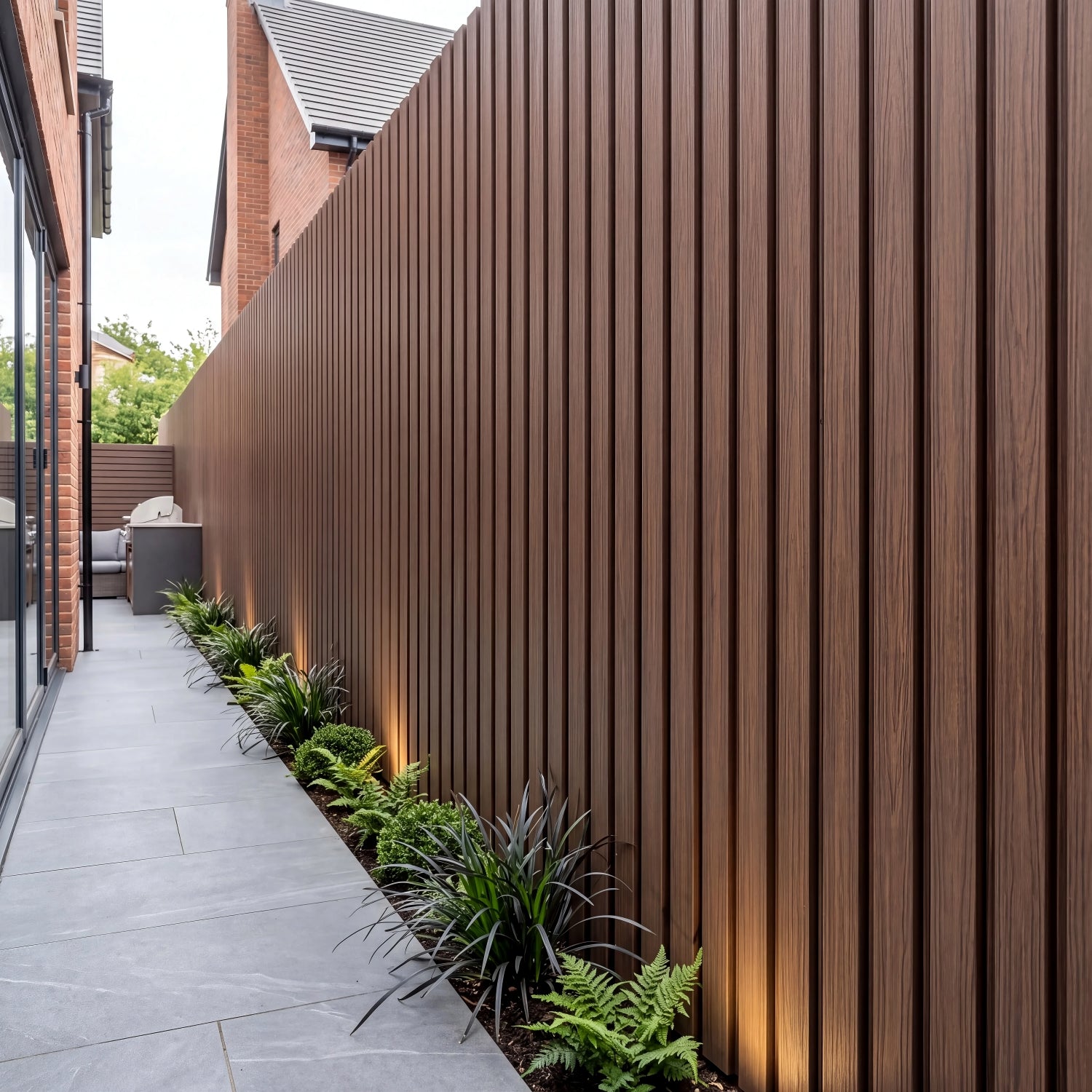 Outdoor Wood Grain Effect Panels - 290cm (Multiple Colours) 6 Panels Per Pack