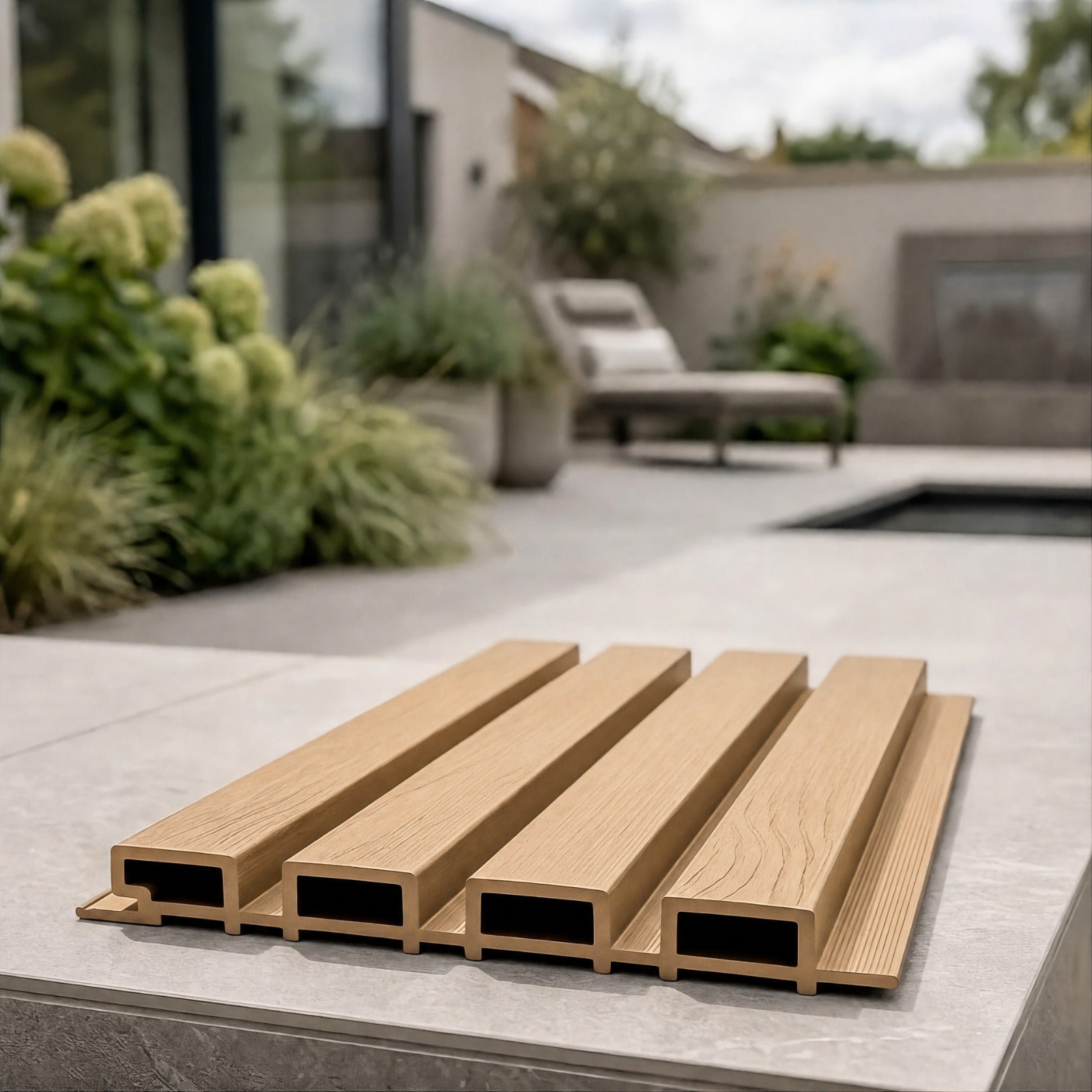 Outdoor Wood Grain Effect Panels - 290cm (Multiple Colours) 6 Panels Per Pack