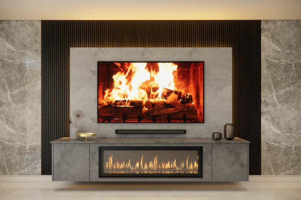 The Luxury Maximus Media Wall & Fire Package