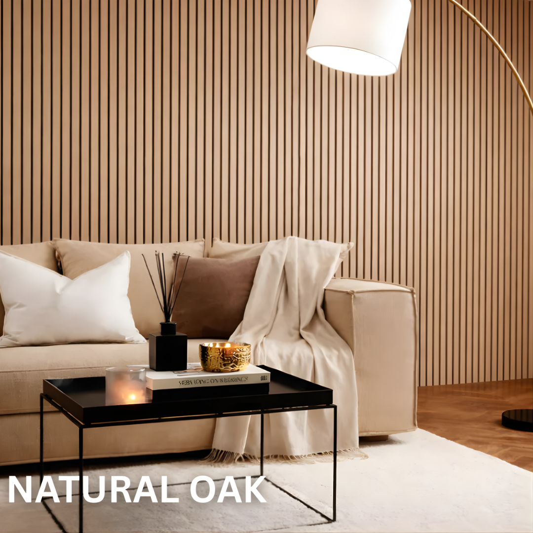 Premium Acoustic Slatted Wall Panel (Multiple Colours)