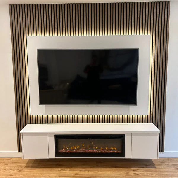 The Luxury Maximus Media Wall & Fire Package