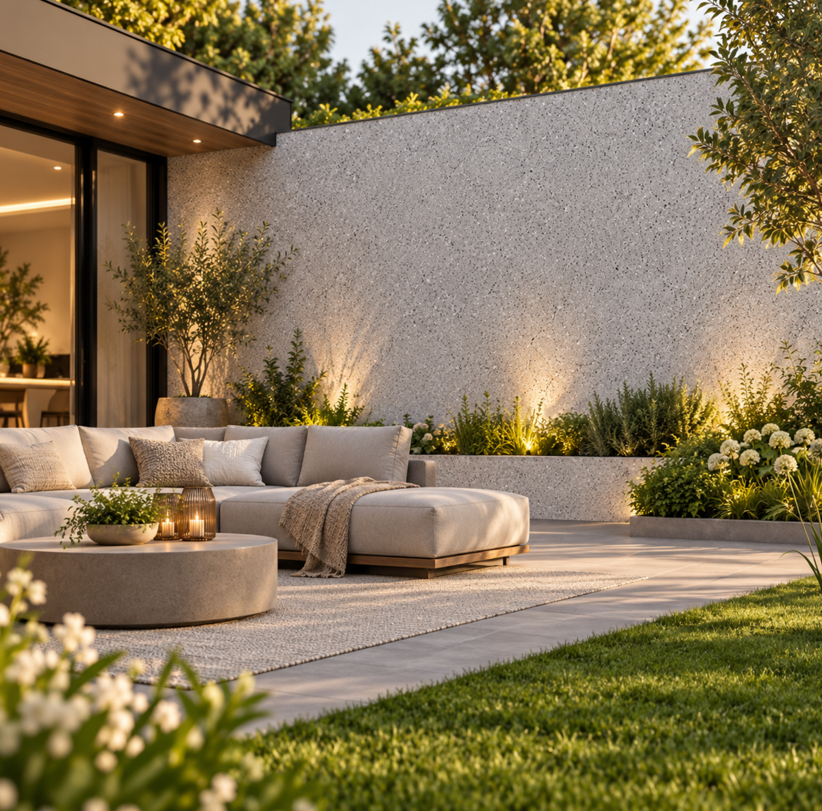 Premium Flexible Concrete Effect Wall Panels - 120cm × 60cm – Indoor & Outdoor