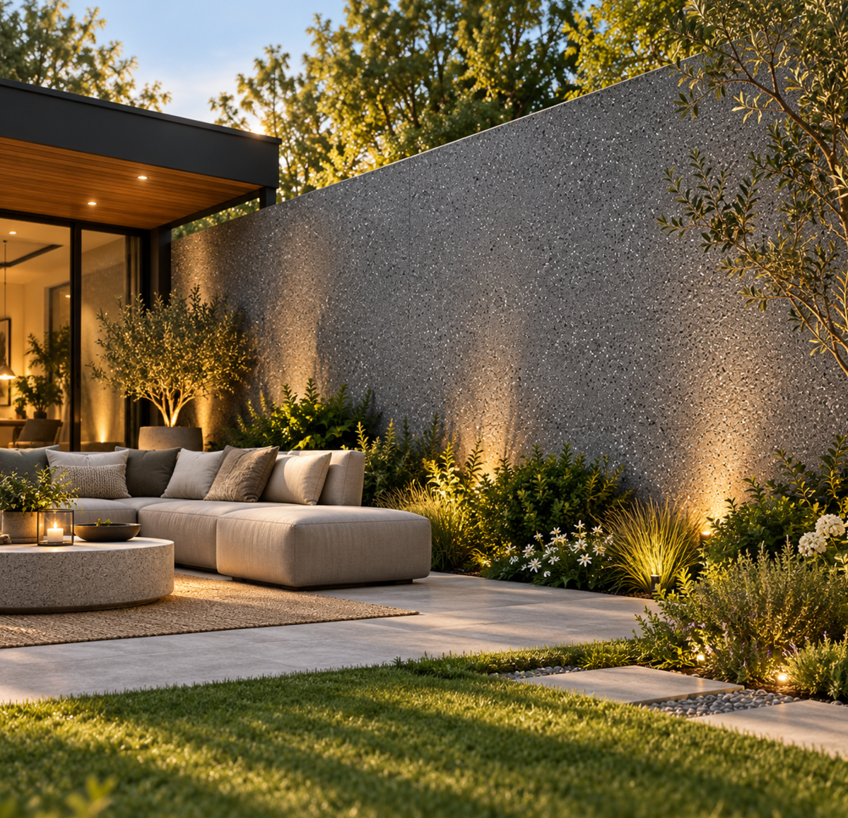 Premium Flexible Concrete Effect Wall Panels - 120cm × 60cm – Indoor & Outdoor