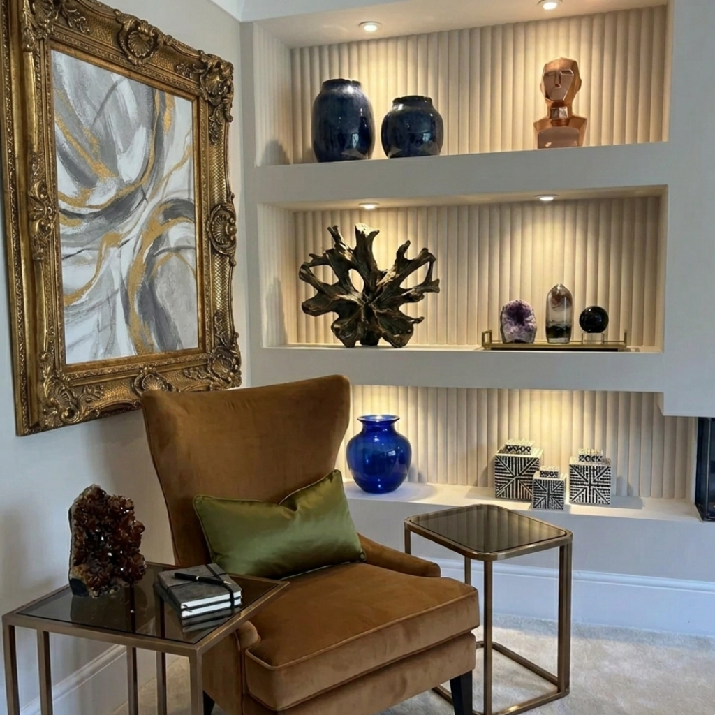 Paintable MDF Ribbed Wall Panel - 240cm x 60cm