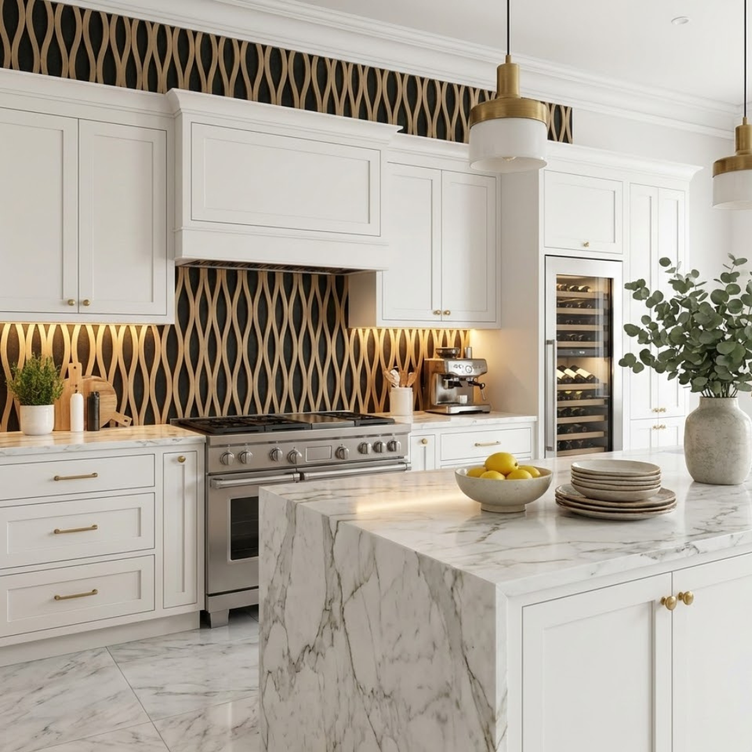 Acoustic Wall Panels - Wave Shape (Oak)