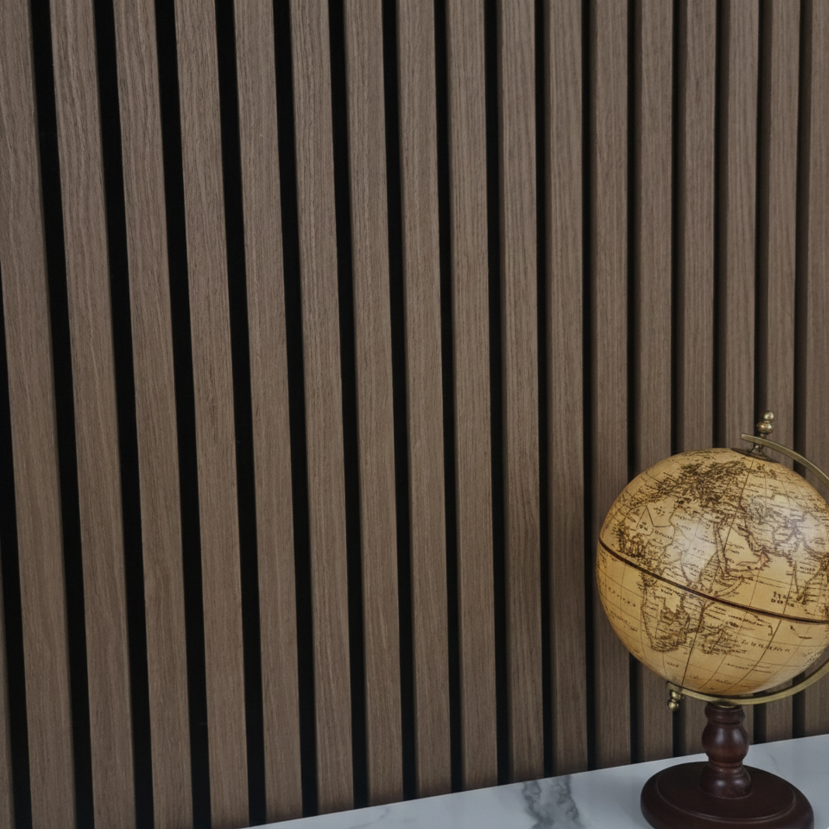 Premium Thick Slat Large Wall Panel 280cm x 60cm (Walnut) - 35mm thick
