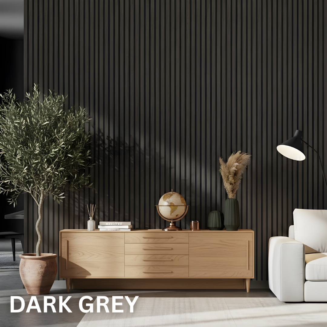 Premium Acoustic Wall Panels - Dark Grey