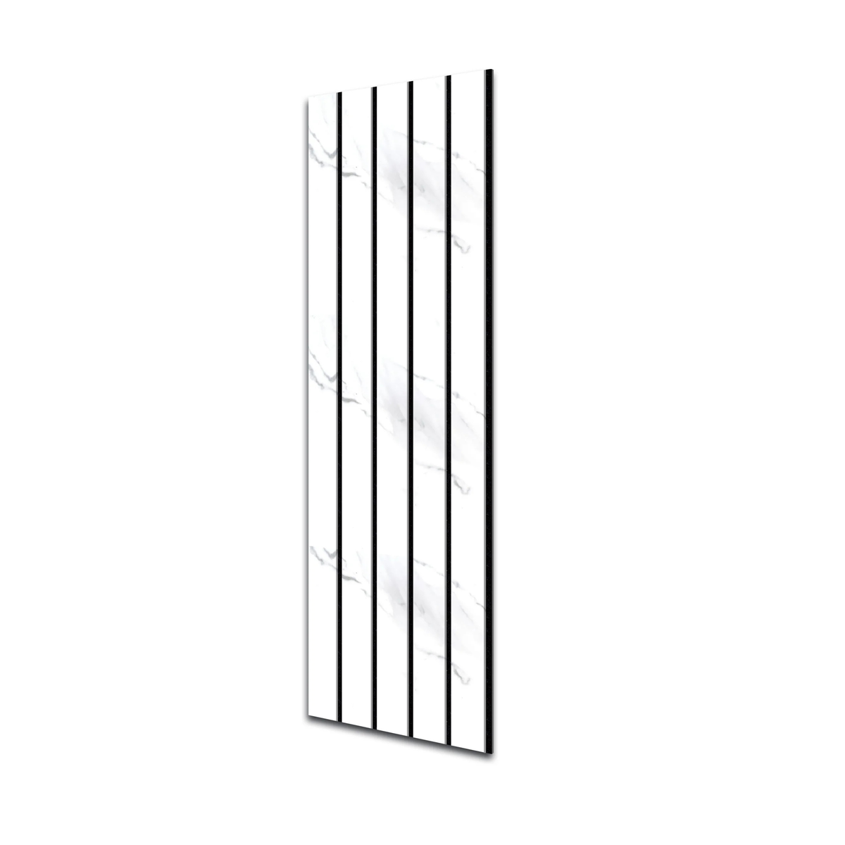 Premium Thick Slat Large Wall Panel 280cm x 60cm (White Marble) - 35mm