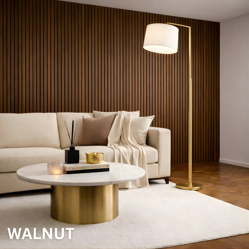 Premium Acoustic Wall Panels - Walnut
