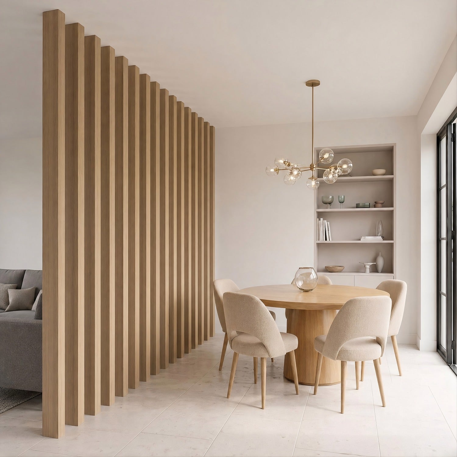Slatted Room Divider - 280cm (Multiple Colours)
