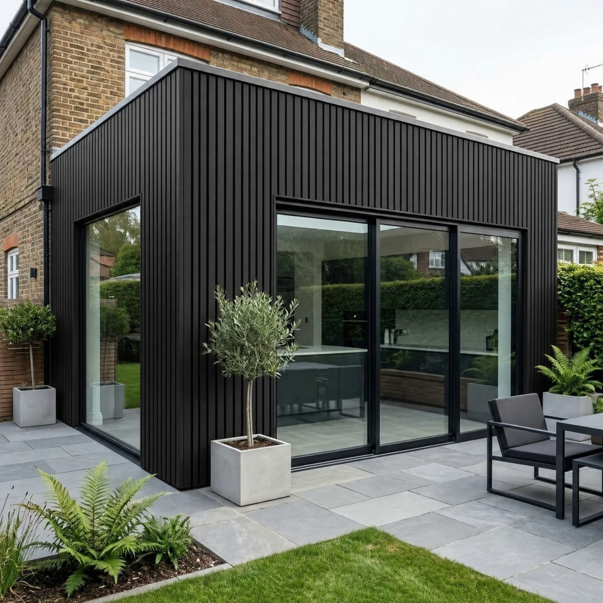 Outdoor Slatted Composite Wall Cladding – 2.9m x  0.1m (Multiple Colours)