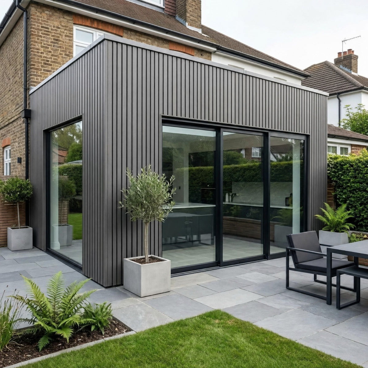 Outdoor Slatted Composite Wall Cladding – 2.9m x  0.1m (Multiple Colours)