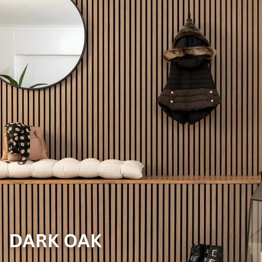 Premium Acoustic Slatted Wall Panel (Multiple Colours)