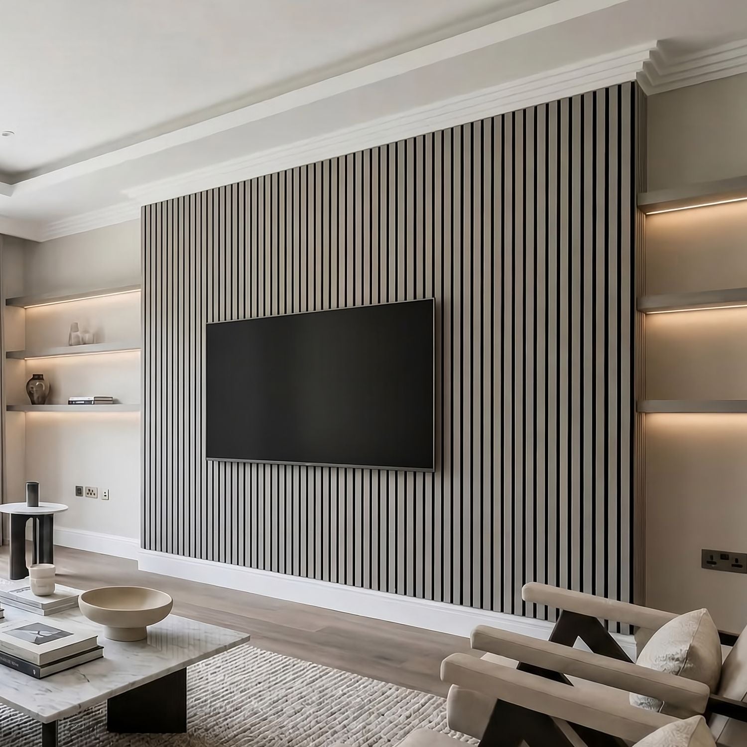 Premium Wall Panel 240cm x 60cm - 35mm Width - Grey