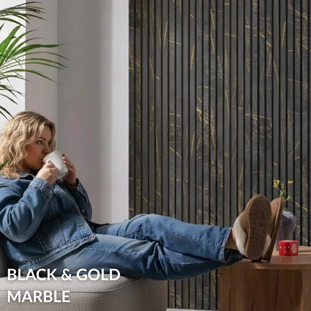 Premium Acoustic Slatted Wall Panel (Multiple Colours)